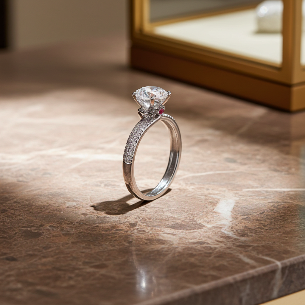 Moissanite Ring — 1 Carat | Argento 925