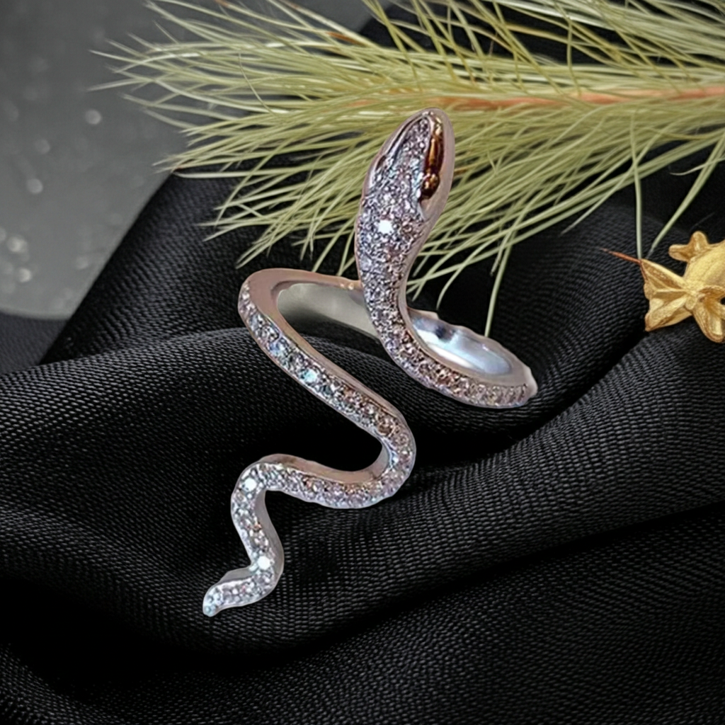 Anello Serpente | Zircone · Argento 925