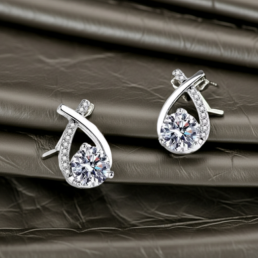 Orecchini Moissanite | 1 Carato VVS · Argento 925
