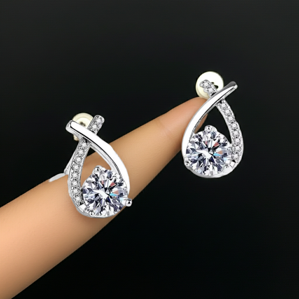 Orecchini Moissanite | 1 Carato VVS · Argento 925