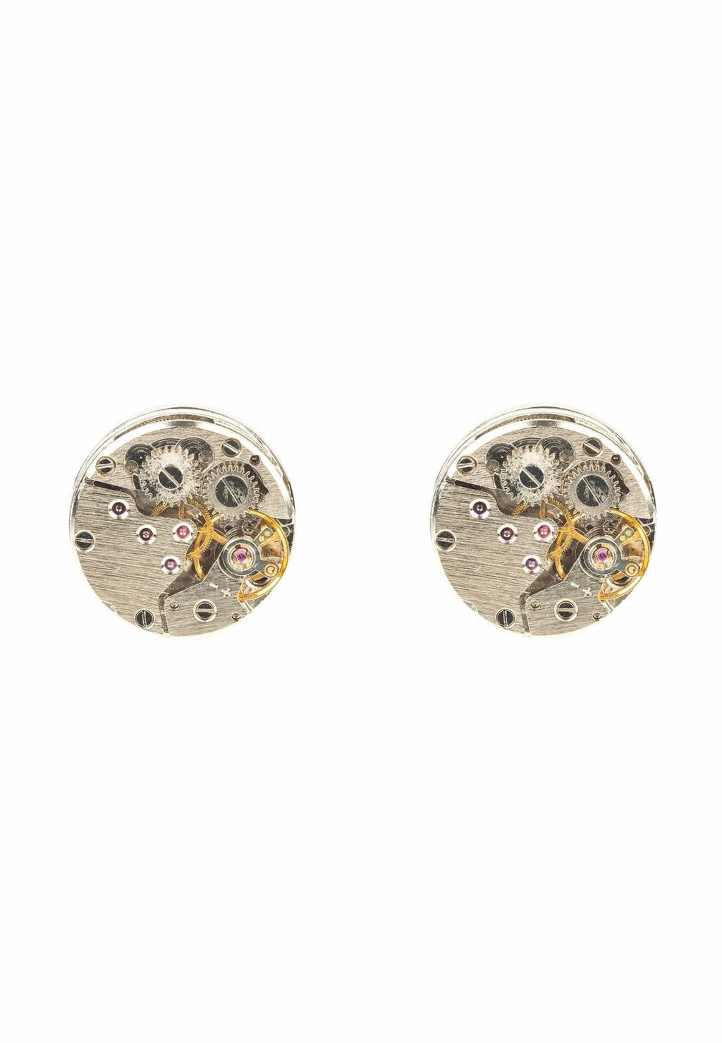 Gemelli Movimento d'Orologio – Acciaio Inox Argento