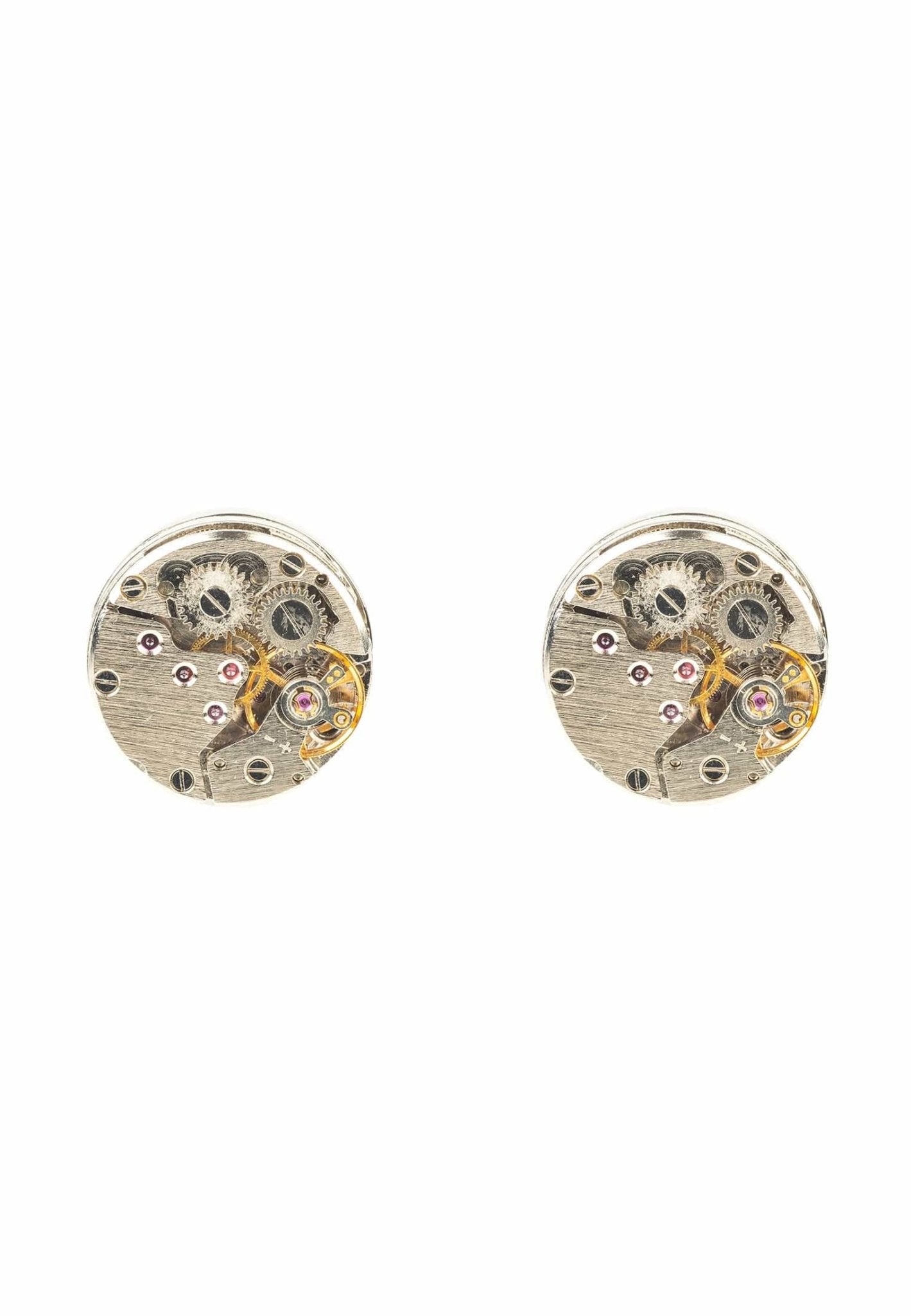 Gemelli Movimento d'Orologio – Acciaio Inox Argento