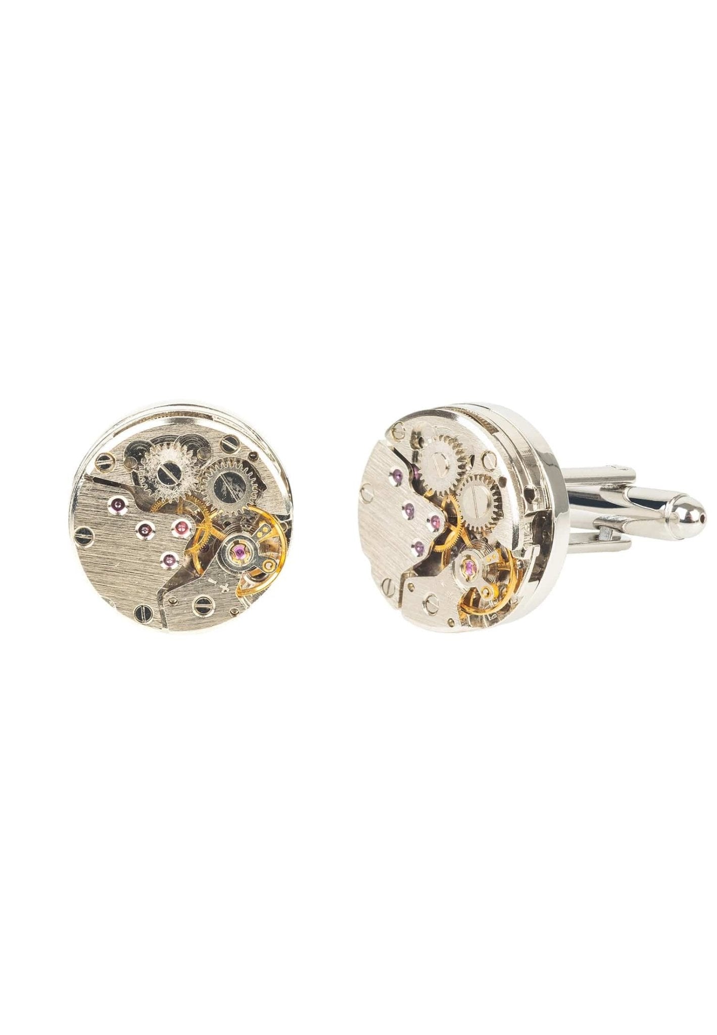 Gemelli Movimento d'Orologio – Acciaio Inox Argento