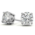 Orecchini Solitaire Moissanite 1.60 CTW — DEF Color, IF-VS1 — Oro 14K