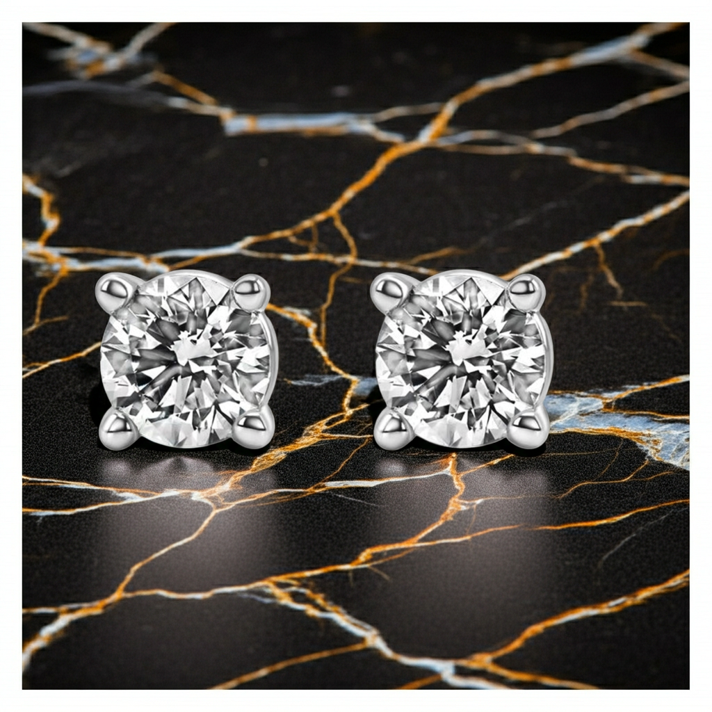 Orecchini Solitaire Diamante Lab-Grown 0.25 CTW — Oro 14K