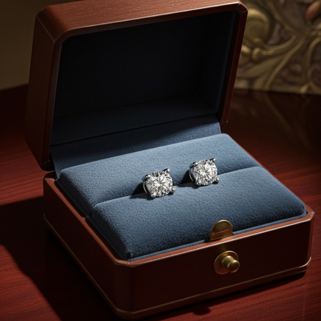 Orecchini Solitaire Diamante Lab-Grown 0.25 CTW — Oro 14K