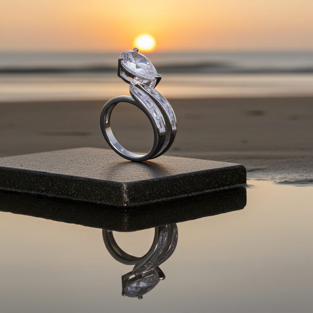 Anello Bypass Moissanite 3 Carati | Argento 925