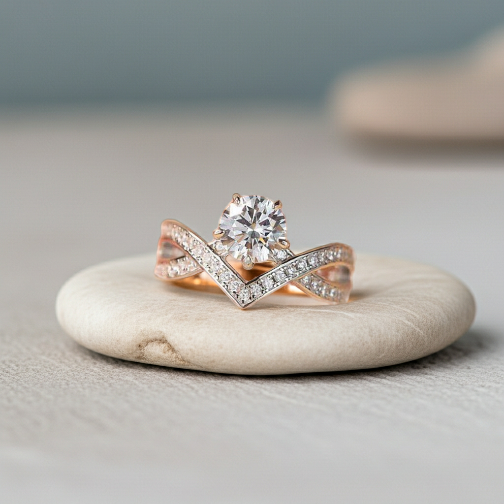 1 Carat Moissanite 925 Sterling Silver Ring