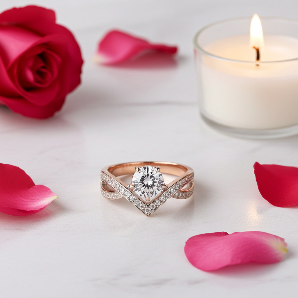 1 Carat Moissanite 925 Sterling Silver Ring